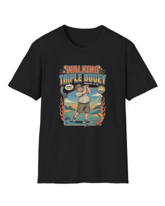 WALKING TRIPLE BOGEY Graphic T Shirt | Graphic Tshirts About Bad Golf, Funny Golf Gift & YouTube Golf Tee