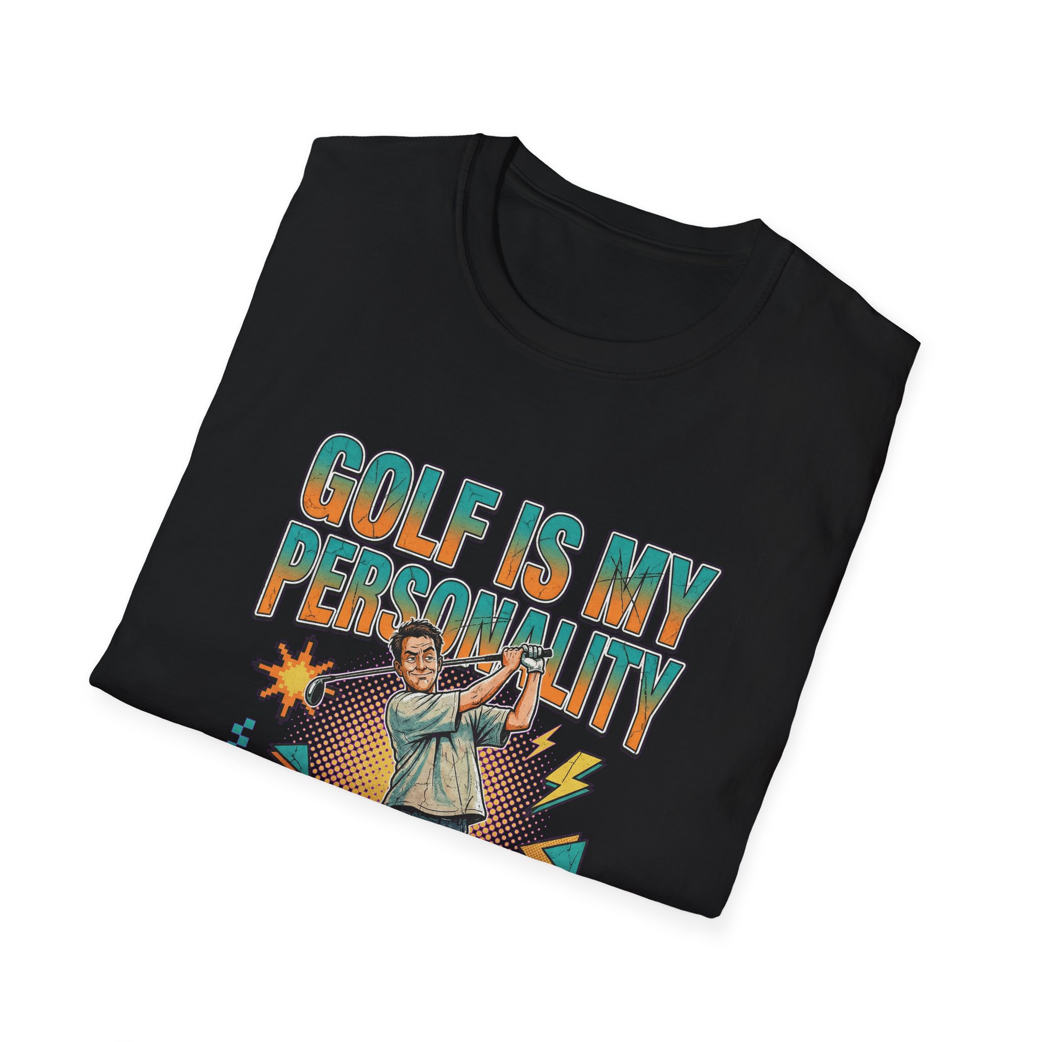 GOLF IS MY PERSONALITY Graphic T Shirt | Tshirts About Golf, Funny Golf Gift & YouTube Golf Tee - Image 3