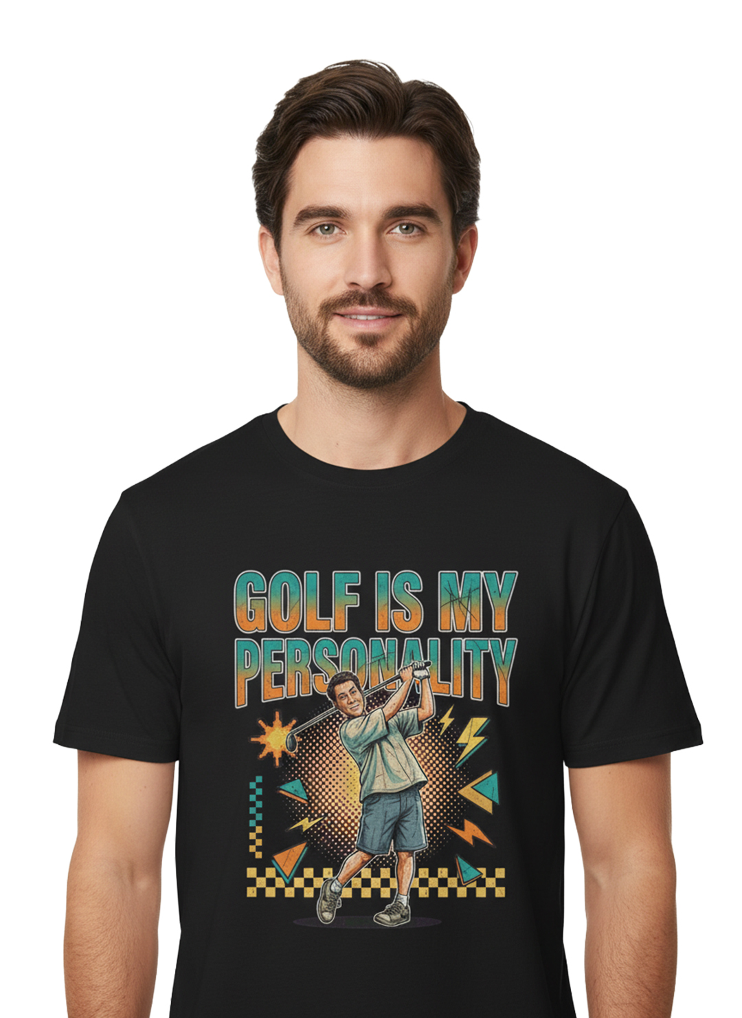 GOLF IS MY PERSONALITY Graphic T Shirt | Tshirts About Golf, Funny Golf Gift & YouTube Golf Tee - Image 2
