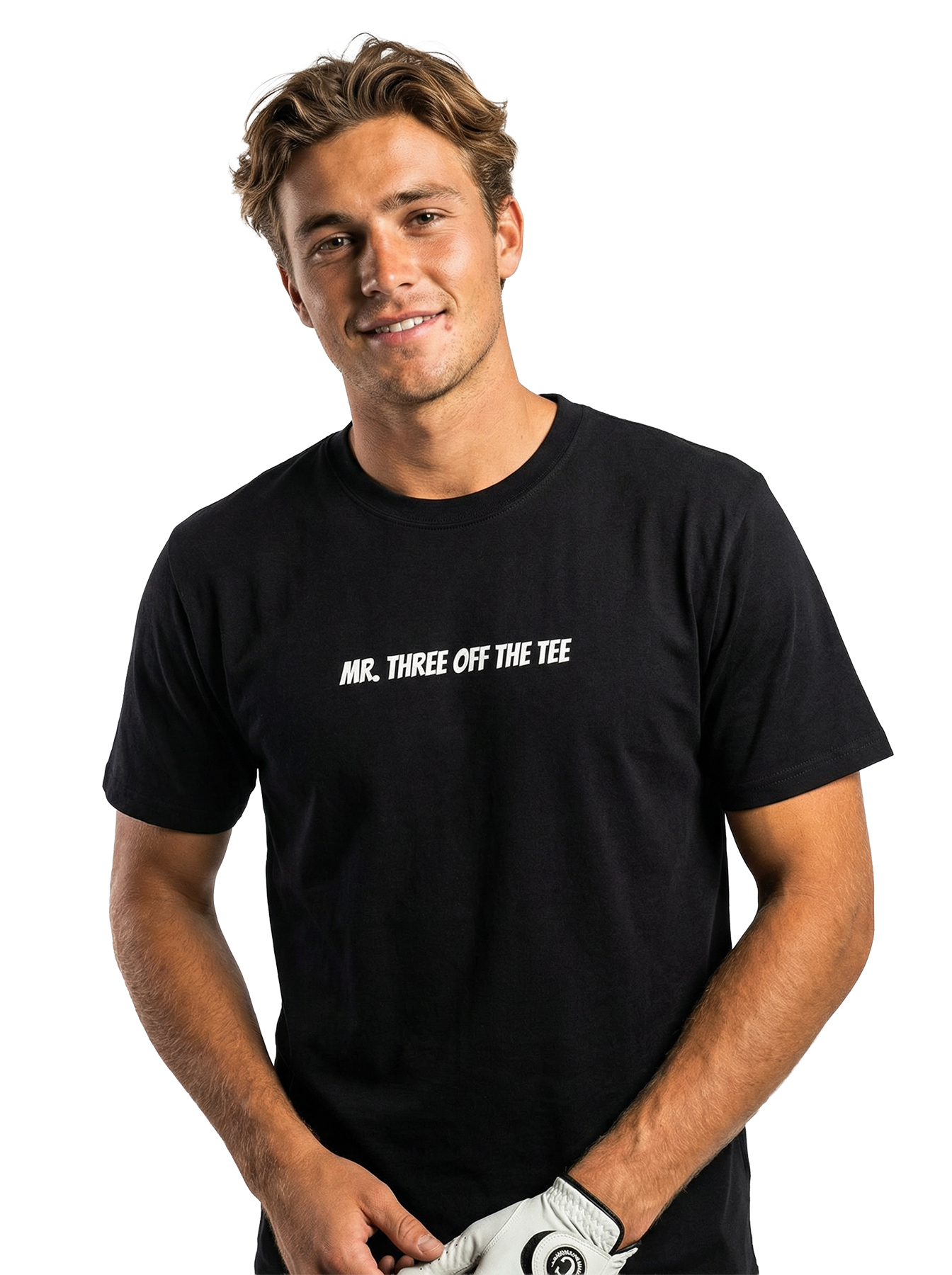 MR THREE OFF THE TEE T Shirt | Tshirts About Golf, Funny Golf Gift & YouTube Golf Tee - Image 2