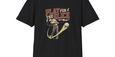 PLAY FOR THE SLICE Graphic T Shirt | Tshirts About Golf, Funny Golf Gift & YouTube Golf Tee