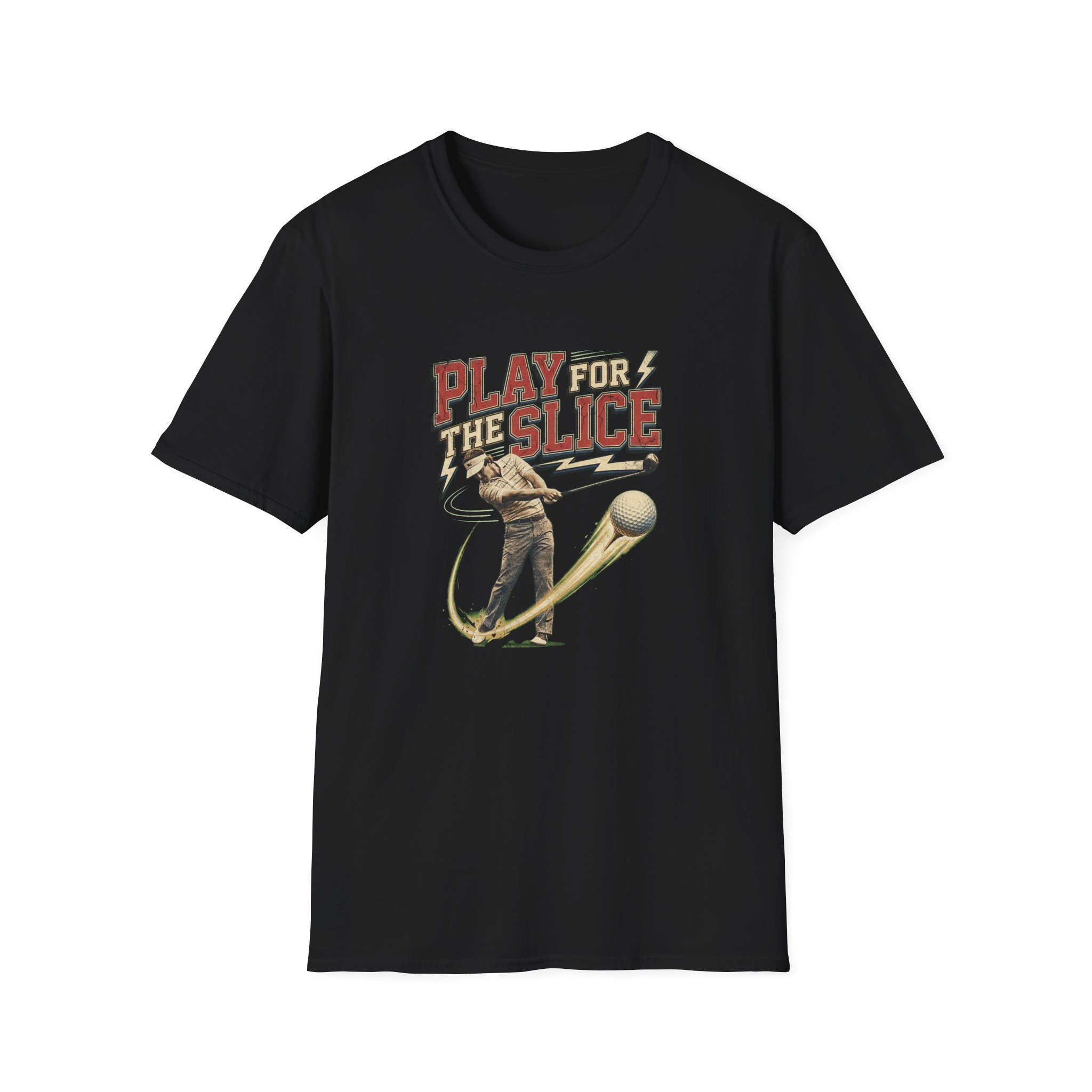 PLAY FOR THE SLICE Graphic T Shirt | Tshirts About Golf, Funny Golf Gift & YouTube Golf Tee