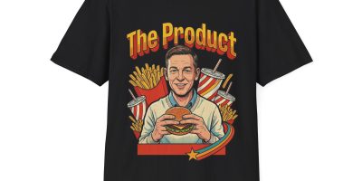 THE PRODUCT CEO Burger Graphic TShirt | Tshirts About McDonalds CEO, Viral TikTok Meme Tshirt